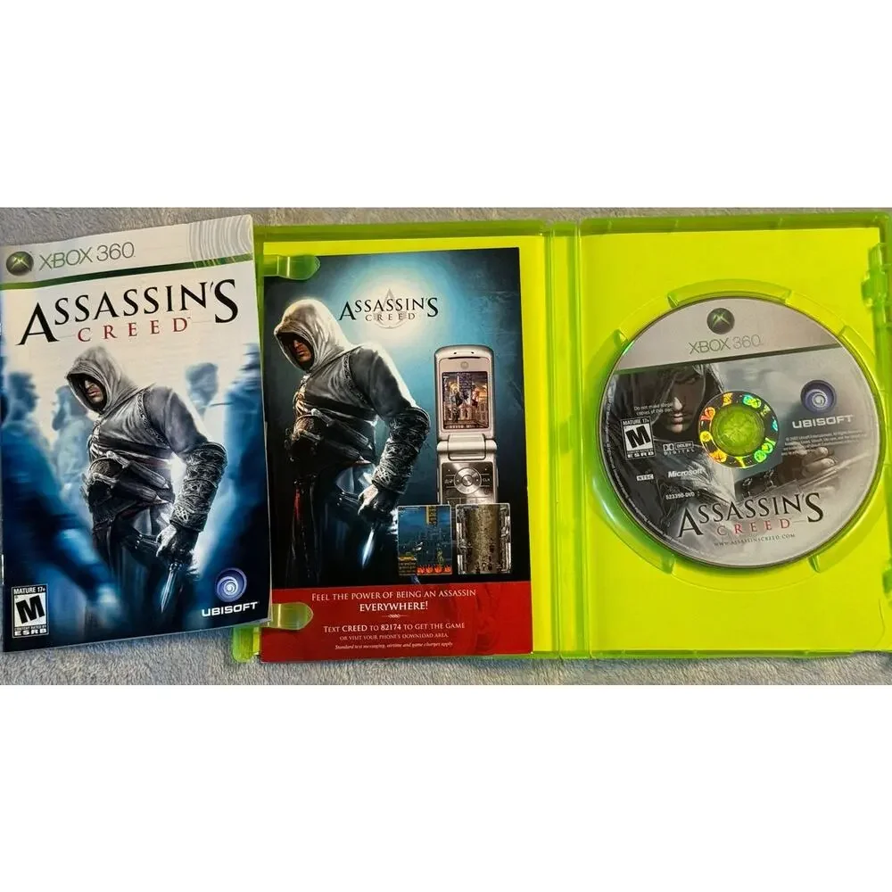 Lot Set Assassin's Creed II Xbox 360 Revelations Brotherhood Unity with Manuals